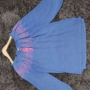 Sheer boho top sz XL